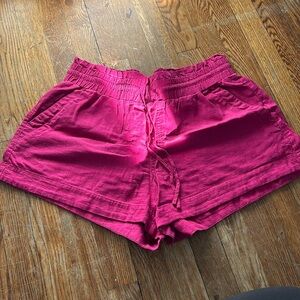 A new day pink elastic waist shorts